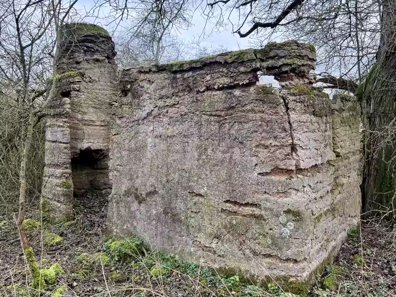 Now, 2026: the remains of Charles Begrove's Daytime House.